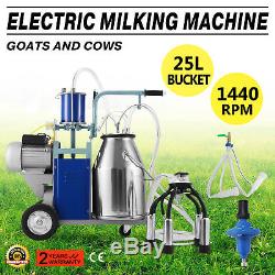 Machine À Traire Électrique 25l Pour Les Vaches De Chèvres Withbucket 2, Prise 12 Vaches / Vendeuse D'heure
