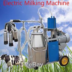 Machine À Traire Électrique Pour Des Vaches De Ferme + Bucket Bucket Pompe À Vide Automatique Us