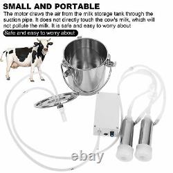 Machine De Traite Électrique Pratique En Acier Inoxydable Bucket Cows Laiting Us Plug