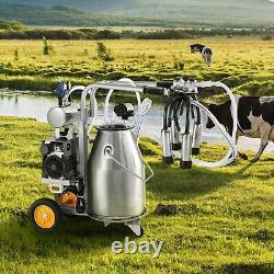 Machine à Traire Électrique pour 10 Vaches 6,6 Gal / 25L / Acier Inoxydable 304 + Tasses & Tubes