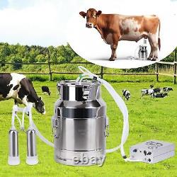 Machine à Traire Portable pour Vaches Rechargeable de 15L avec Pompe à Batterie