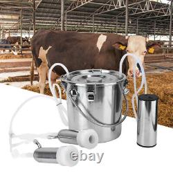 Machine à traire électrique domestique de 5L avec pompe à aspiration directe pour l'alimentation des vaches