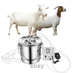 Machine à traire les moutons, chèvres et vaches électriques à double tête de 9L avec pompe à impulsion sous vide