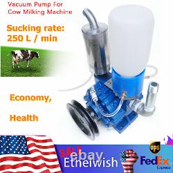 Machine à traire les vaches, pompe à vide portable, seau de traite, baril de réservoir, 250L/min, États-Unis.