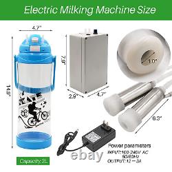 Machine à traire les vaches, traiteur électrique automatique portable avec pompe à vide réglable.