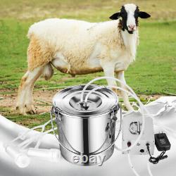Machine à traire portable électrique 9L pour chèvres, moutons et vaches avec pompe à vide pour traire