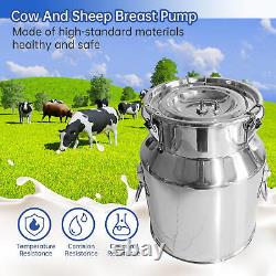 Machine de Traite Portable pour Chèvres Traiteuse 14L Seau en Acier Inoxydable 304 pour Vaches