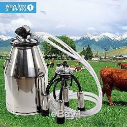 Milk Bucket 304 Stainless Steel Cow Milker Qualité De L'équipement De Traite Des Vache Laitière