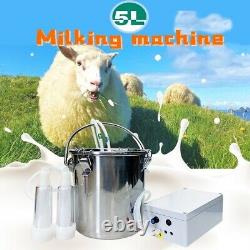 Pompe À Vide À Machine De Traite Électrique Portable Pour La Traite Des Moutons De Vache 5l