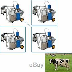 USA Ce Electric Traire Machine Pour Les Vaches De Ferme Withbucket Réglable Pioton 1440rpm