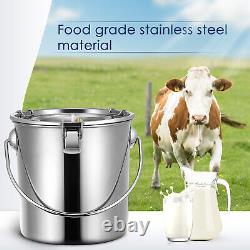 USA Food-grade Automatic Pulsation Pompe À Vide 7l Machine De Traite De Vache Pour Les Vaches