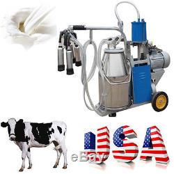 USA Grande Machine À Ordonner Électrique Milker Pour Farm Cow Milk 25l Piston Pump Easy