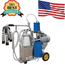 USA Grande Machine À Ordonner Électrique Milker Pour Farm Cow Milk 25l Piston Pump Easy