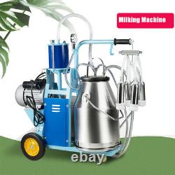 USA Milker Electric Piston Vacuum Pump Milking Machine For Farm Cows Bucket Fda
