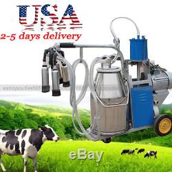 Unité De Traite Électrique 25l Milker Pour La Ferme Cows Bucket Cattle Dairyusa Vendeur