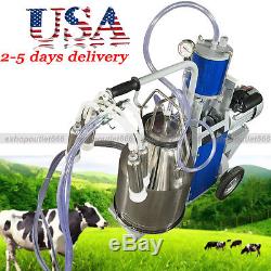 Unité De Traite Électrique 25l Milker Pour La Ferme Cows Bucket Cattle Dairyusa Vendeur