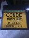 Vintage Conde Pipeline Milker Relief Metal Sign Milk Farm Cow Sherrill Ny