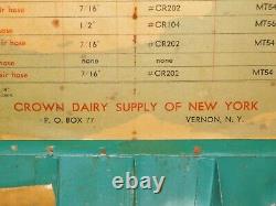 Vintage Crown Dairy Supply Vernon Ny Milking Machine Cleaning Rod Guide Box