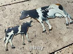 Vintage Delaval Plaque D'étain Canada Lait Vache Laitière Crème Laiteuse Ferme Agricole Suède